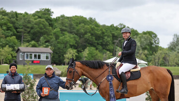 Steven Bluman and Concare PS stand alone in the $75,000 Voltaire Grand Prix during week two at HITS Hudson Valley