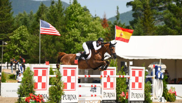 Samuel Hutton edges Rodrigo Pessoa to win $32,000 Purina Animal Nutrition CSI3* Speed class at Lake Placid Horse Shows