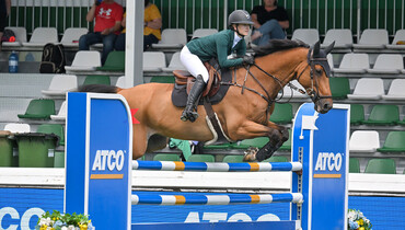Fast and fearless: Lucy Davis Kennedy wins a thrilling ATCO Cup 1.50m