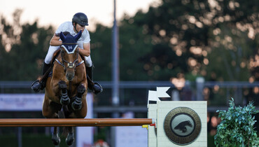Harry Charles and Bandit make it back-to-back under the lights at Longines Tops International Arena