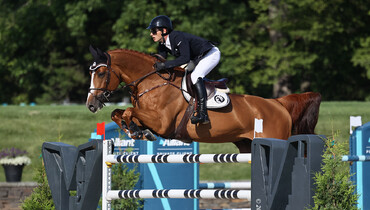 Mark Bluman and S&L Hello Sunshine blaze to the win in $62,480 CSI3* Welcome Stake