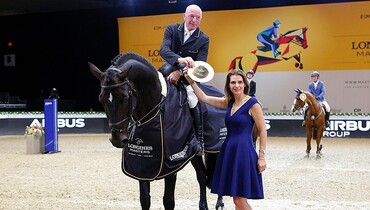John Whitaker and Argento take top honors in the Prix Airbus at Longines Los Angeles Masters