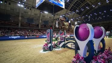 Olympia Grand Prix to Michael Whitaker after debatable disqualification of Bertram Allen