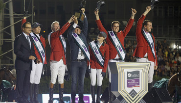The horses and riders for the 2016 Furusiyya FEI Nations Cup Final