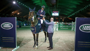 Denis Lynch drives home in a brand new car after winning Land Rover Masters