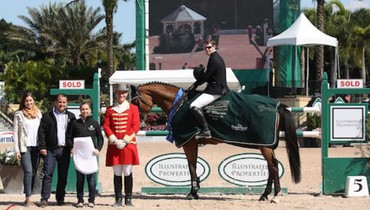 Shane Sweetnam and Cyklon 1083 top Illustrated Properties 1.45m Classic at WEF 5