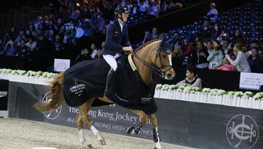Bertram Allen takes the Hong Kong Jockey Club Trophy