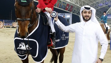 Hans-Dieter Dreher and Colore win Thursday’s feature class at CSI5* Al Shaqab