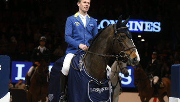 Ahlmann attacks from behind to win the second round of the 2016 Longines FEI World Cup Final, while Guerdat takes the overall lead