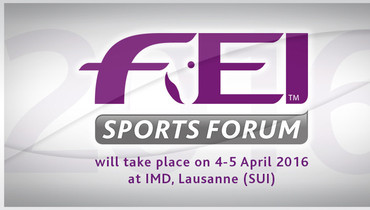 2016 FEI Sports Forum kicks off today