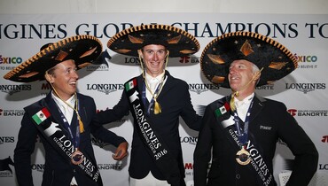 The riders for the Longines Global Champions Tour in Mexico City