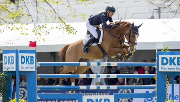Nicole Persson wins the Deutsche Kreditbank AG Grand Prix in Redefin