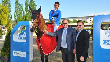 Taizo Sugitani to the top in the CSIO4* Grand Prix of Linz