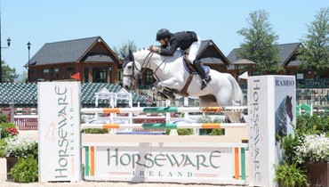 Karl Cook bests the competition to win the $35,000 Horseware Ireland Speed Stake at TIEC