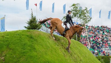 William becomes the third Whitaker to win the Hickstead Derby