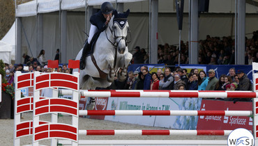 Santiago Lambre secures another Grand Prix victory aboard Johnny Boy at Knokke Hippique