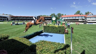 Chris Surbey and Quetchup de la Roque win Enbridge Classic Derby at Spruce Meadows