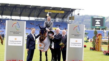 Cian O’Connor wins Prize of Handwerk aboard Lillie Keenan’s Be Gentle