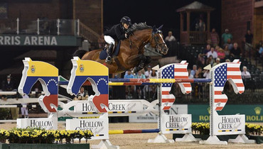Margie Engle and Royce impress in Hollow Creek Farm Grand Prix to Collect first major victory at TIEC