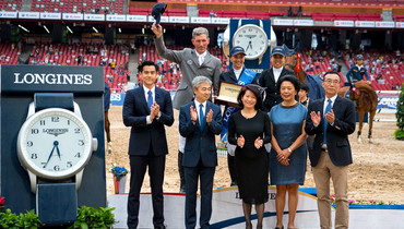 Jane Richard Philips rides to victory in Longines Equestrian Beijing Masters