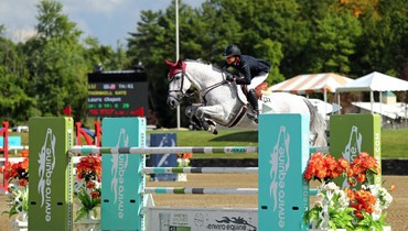Laura Chapot leads the pack in the $34.600 HITS Jumper Classic