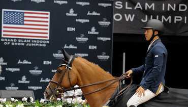 Kent Farrington and Creedance's winning streak continues at Longines Masters of Los Angeles