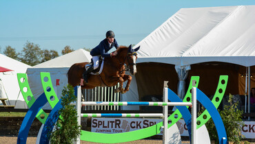 Daniel Coyle takes first and second in first major class at Split Rock Jumping Tour's CSI3* Bourbon International