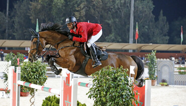 Ibrahim Bisharat wins the CSI3* World Cup at the Morocco Royal Tour in El Jadida