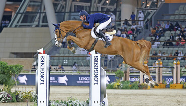 The horses and riders for CSI5* Al Shaqab