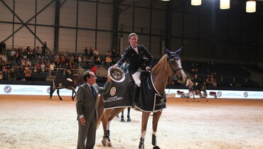 Ben Maher takes a win for the team in the UAX Trophy in Madrid