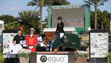 Emily Moffitt and For Sale 6 win Equo Grand Prix CSI2* at the 2017 WEF