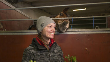 Kay Neatham honored with the 'Safety Award' at Gothenburg Horse Show