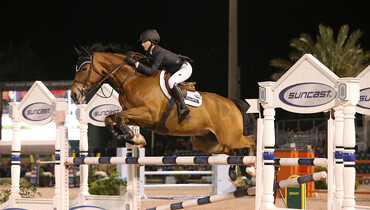 Lucy Deslauriers, Eugenio Garza and Jimmy Torano are Saturday's winner at WEF
