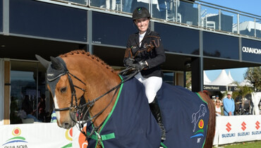 Janne Friederike Meyer-Zimmermann saves the best for last in the CSI2* Grand Prix presented by CHG at Spring MET 3
