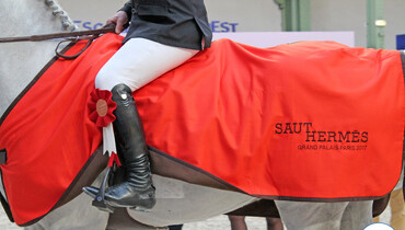 The horses and riders for the CSI5* Saut Hermès in Paris