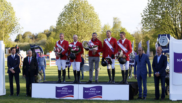 Germany grabs maximum of Nations Cup points in Lummen after a three-team jump-off