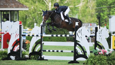 Sydney Shulman tops 'Under 25' 1.45m at Old Salem Farm Spring Horse Shows