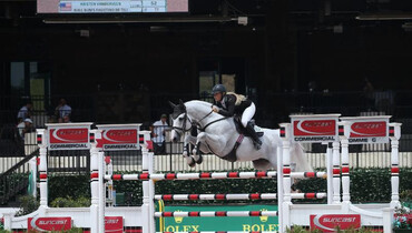 Kristen Vanderveen and Bull Run's Faustino De Tili take victory in Suncast® Commercial Welcome Stake CSI 3*