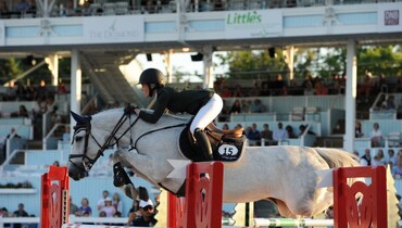 Amanda Derbyshire and Lady Maria BH speed to top honors in CSI4* Devon Speed Challenge