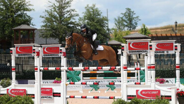 Lacey Gilbertson and Baloppi dominate Suncast® Commercial Welcome Stake CSI 4*