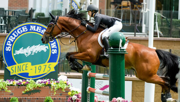 Young Deslaurier makes her mark with first win in the international ring at Spruce Meadows