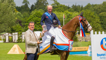 Michael heads off nephew William in a Whitaker one-two at Hickstead