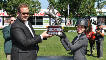Zazou Hoffman highlights career by winning the AON Cup