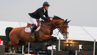 Shane Breen on top in Friday's feature class at CSI4* Geesteren