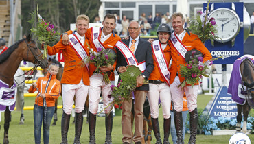 Dutch win in FEI Nations Cup in Falsterbo after thrilling three-team jump-off