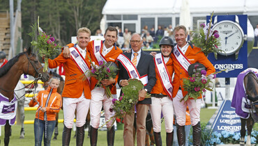 Dutch win in FEI Nations Cup in Falsterbo after thrilling three-team jump-off
