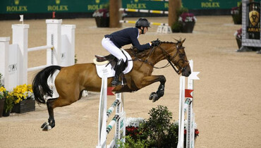 Andrew Ramsay and Cocq A Doodle secure the win in the CSI2* $86,000 Tryon Resort Grand Prix