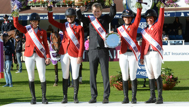 USA wins roller coaster FEI Aga Khan Nations Cup presented by Longines in Dublin