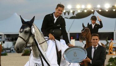 Julien Gonin wins Thursday's Prix Mercedes-Benz at Haras des Grillons