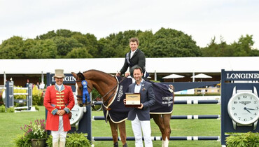 Ireland's Shane Sweetnam captures the $50,000 Longines Cup at the Hampton Classic